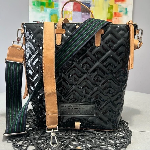 Consuela Inked Sling Quilted Patent Bag - Picture 4 of 11